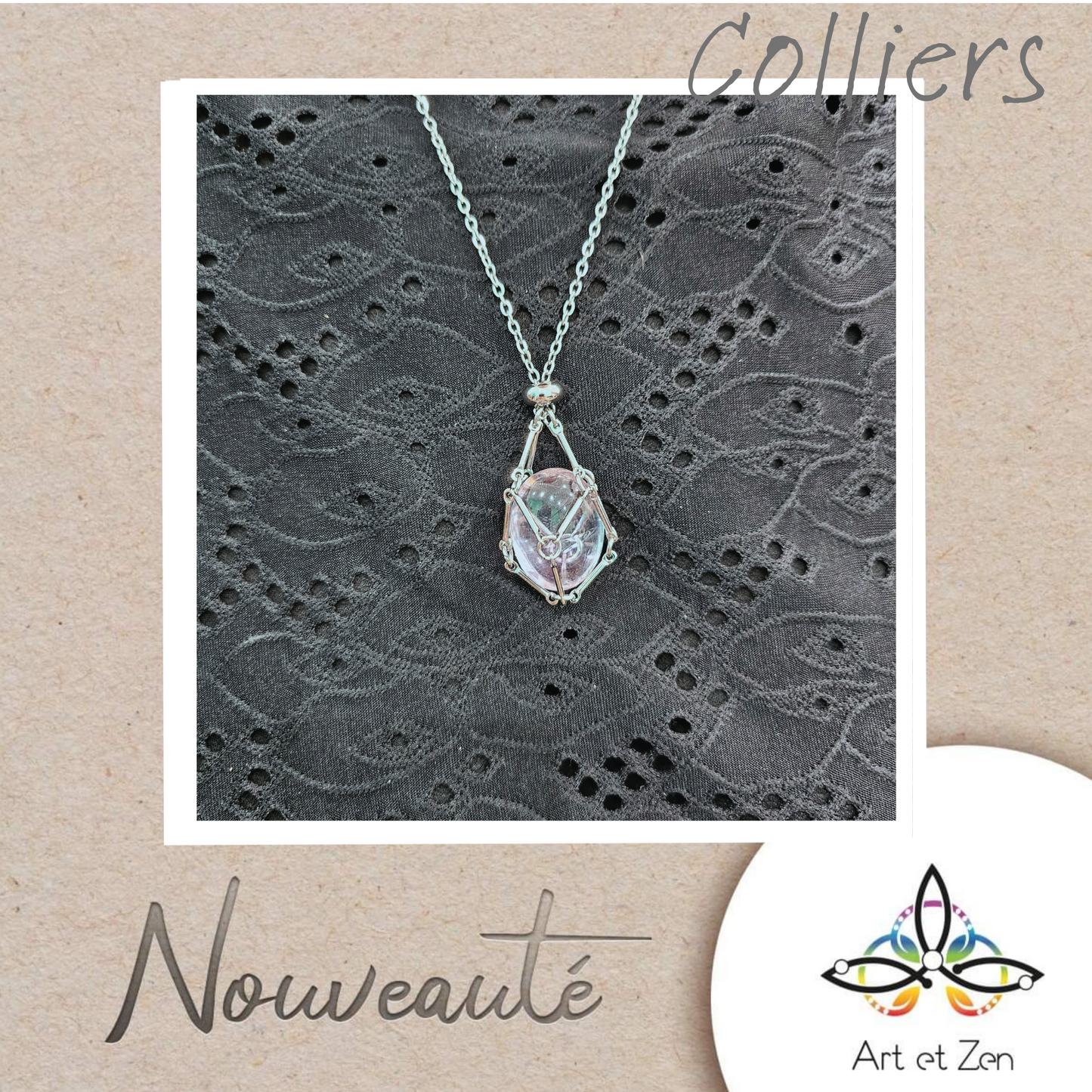 Collier porte pierres (cage)