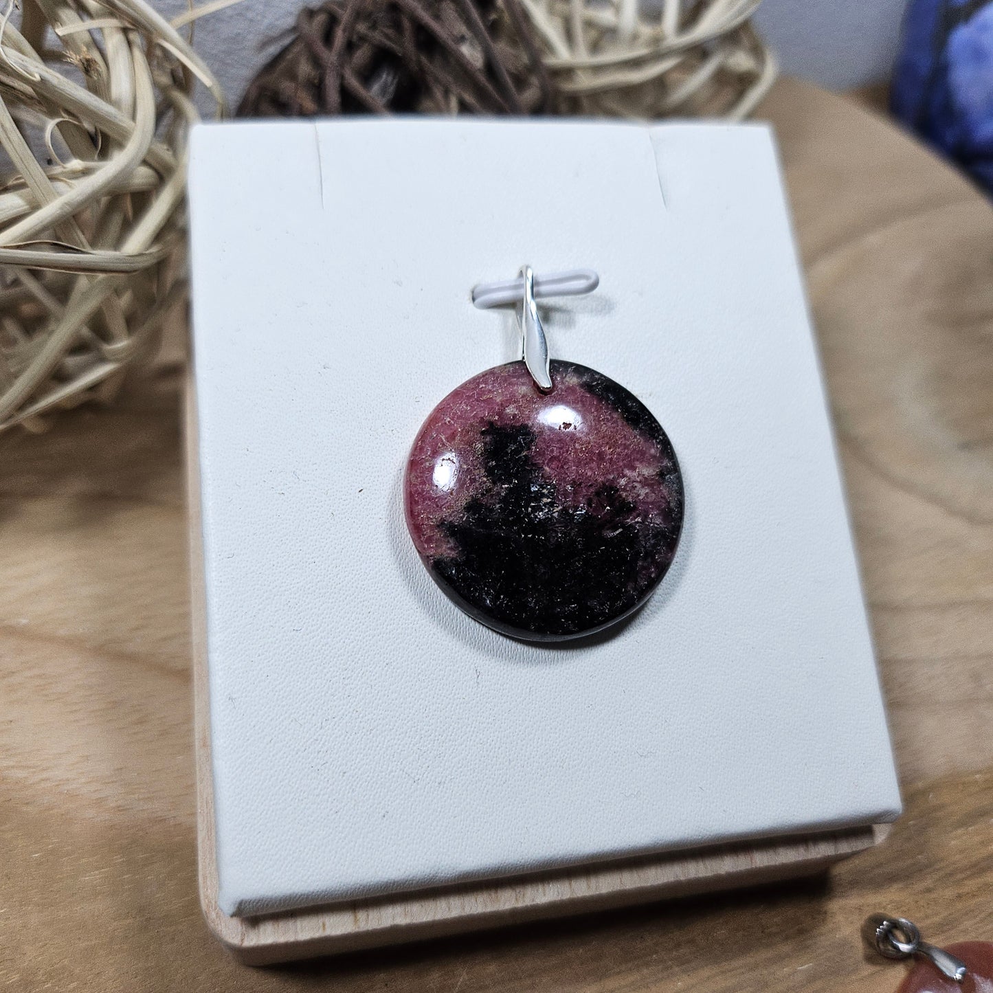 Pendentif Rhodonite