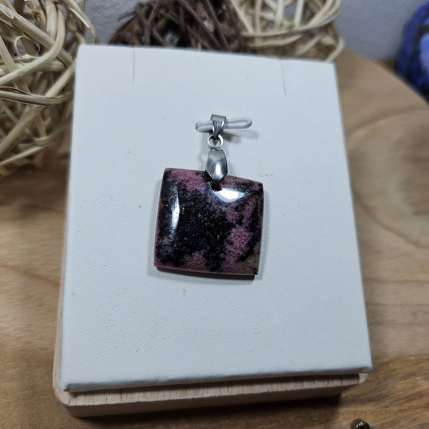 Pendentif Rhodonite