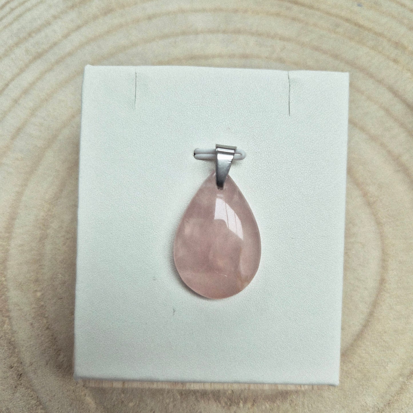 Pendentif Quartz Rose
