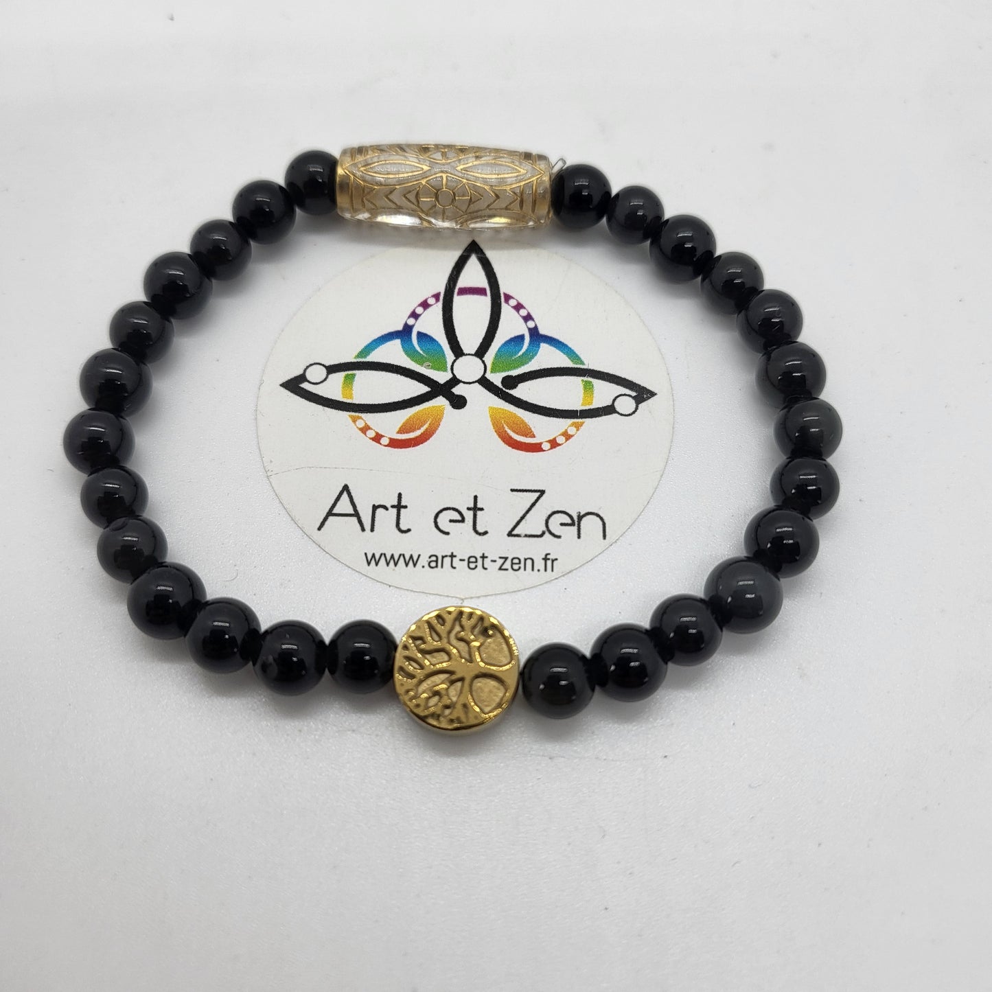 Bracelet Déesse Obsidienne Noire