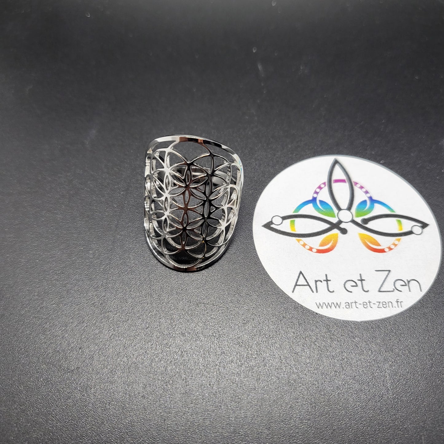 Bague Arbre de vie / Fleur de vie / Lune