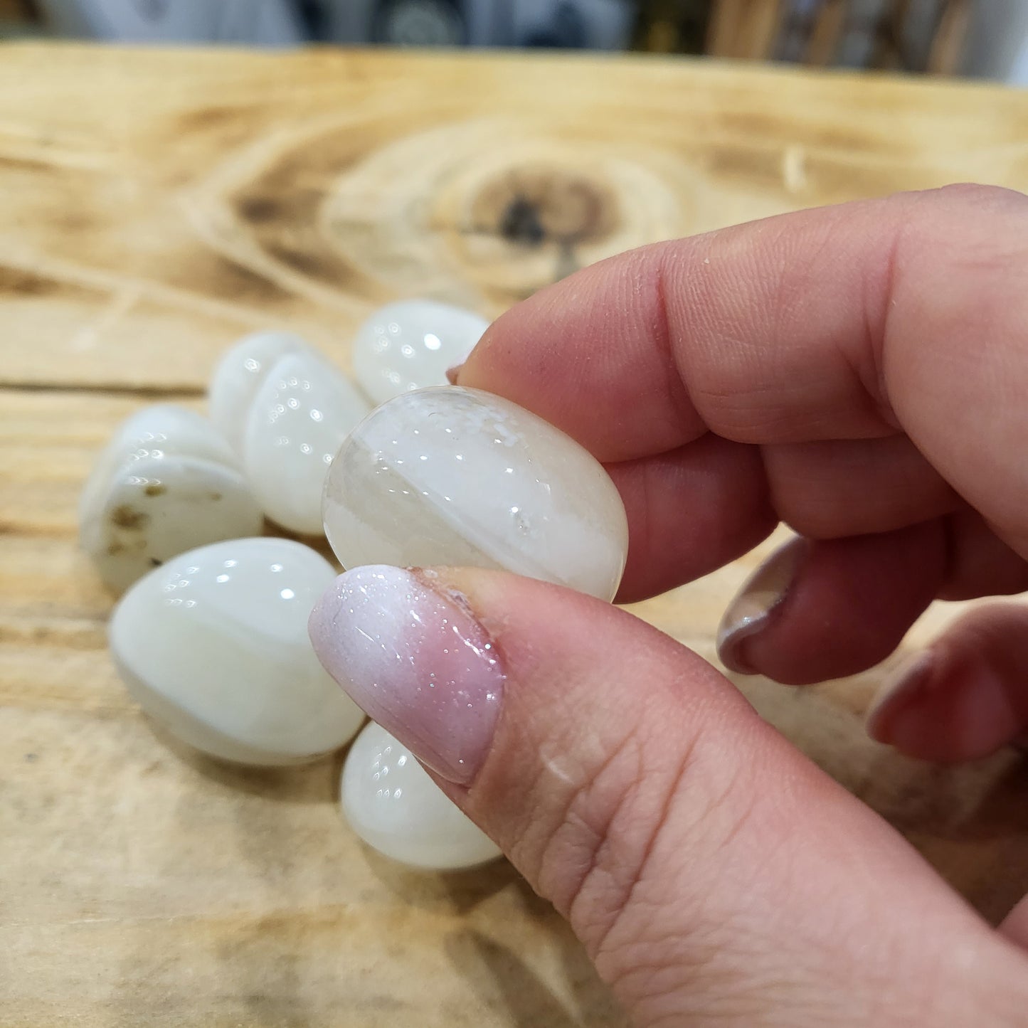 Pierre roulée Agate Blanche