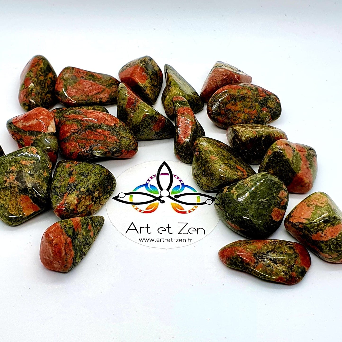 Pierre roulée Unakite
