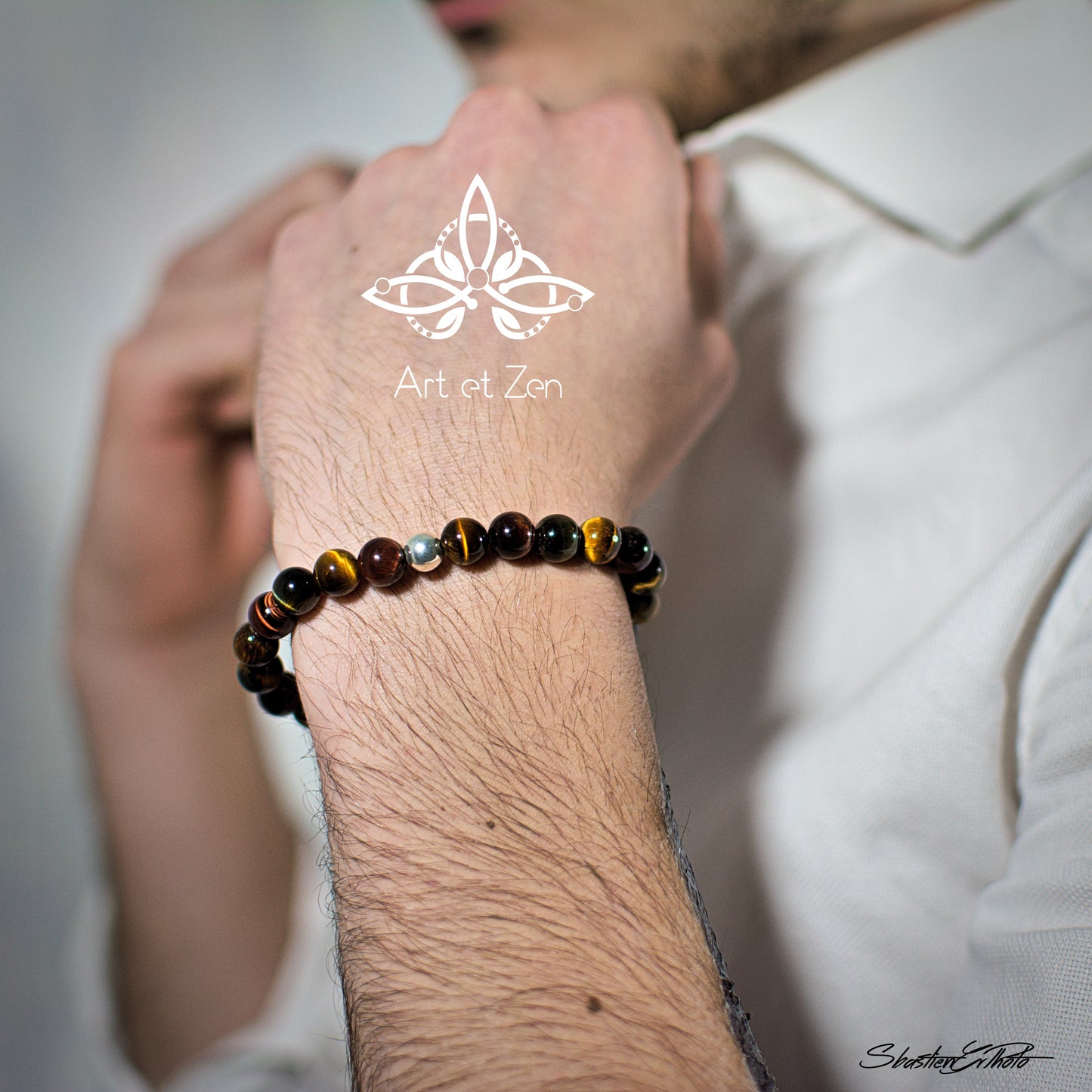 Bracelet Triple Protection Oeil de Tigre - Taureau - Faucon