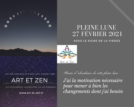 PLEINE LUNE DU 27 FÉVRIER 2021 - SOUS LE SIGNE DE LA VIERGE