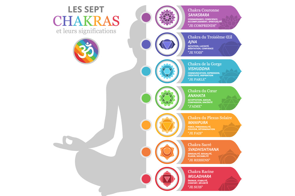 Les centres énergétiques, les chakras