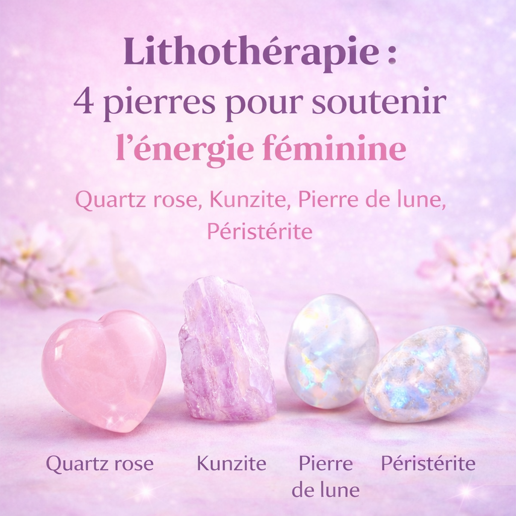 Quelles pierres pour l’énergie féminine ? 4 pierres puissantes en lithothérapie