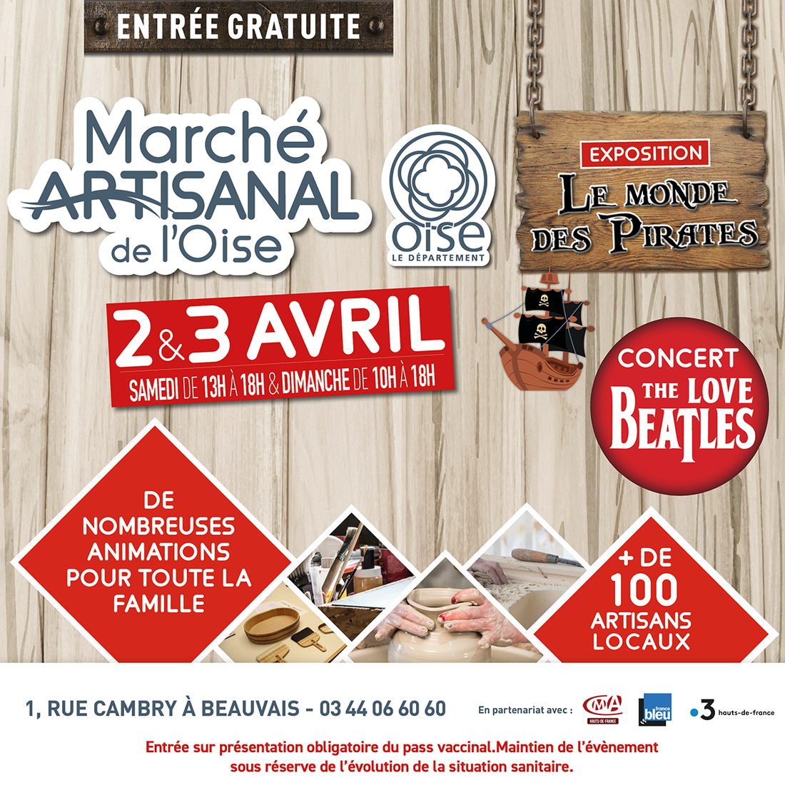Marché Artisanal de l'Oise - 2 et 3 avril 2022
