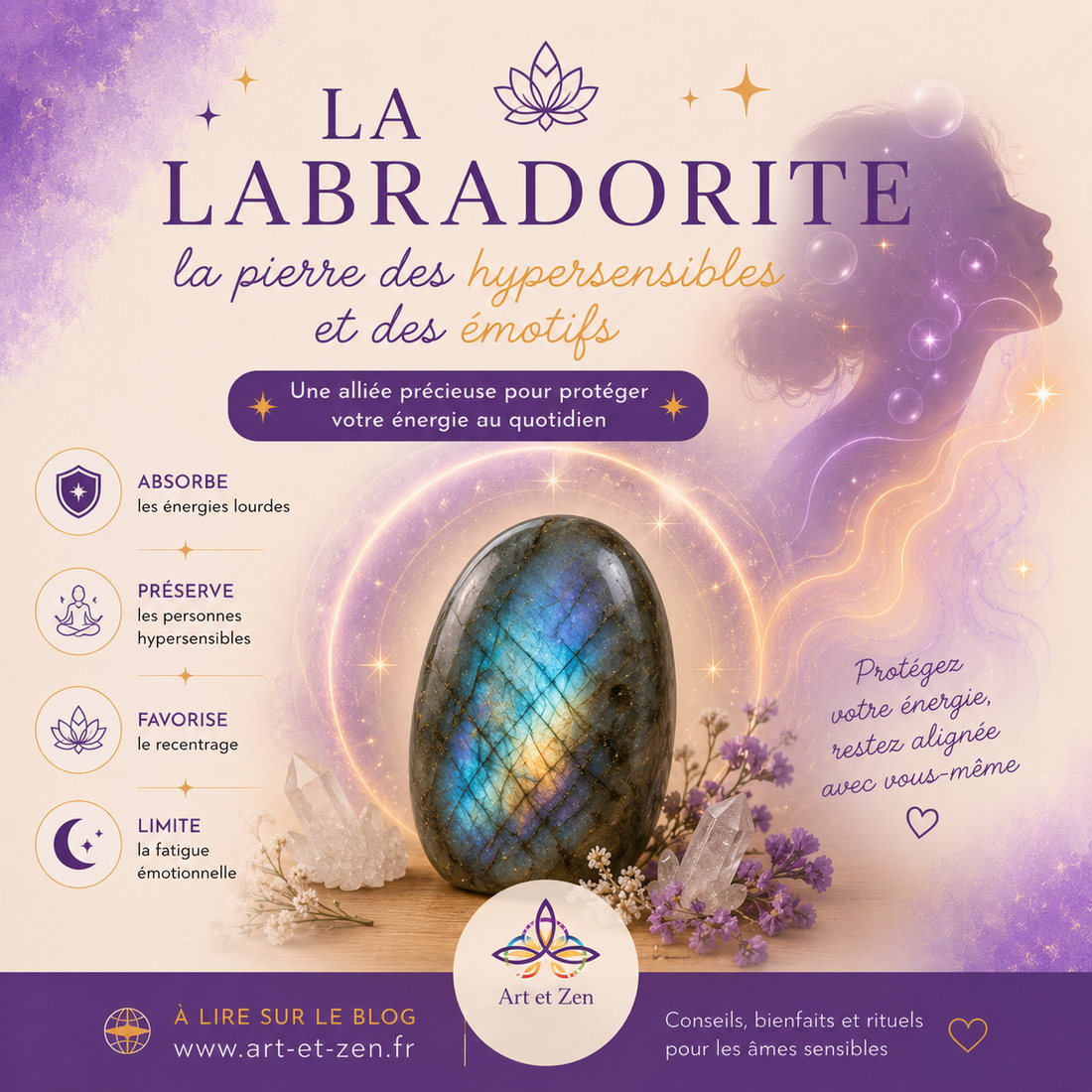 La Labradorite : la pierre des hypersensibles et des émotifs