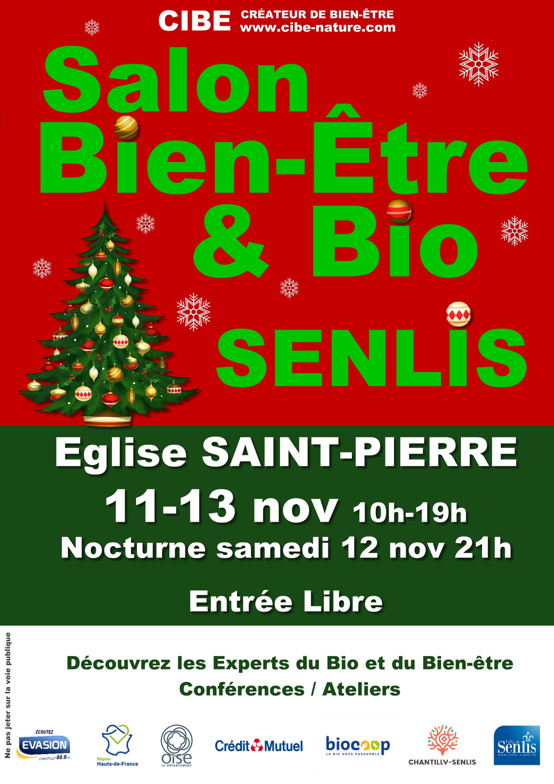 Salon du bien-être et du bio - Senlis - Ve 11, Sa 12 et Dim 13 novembre 2022