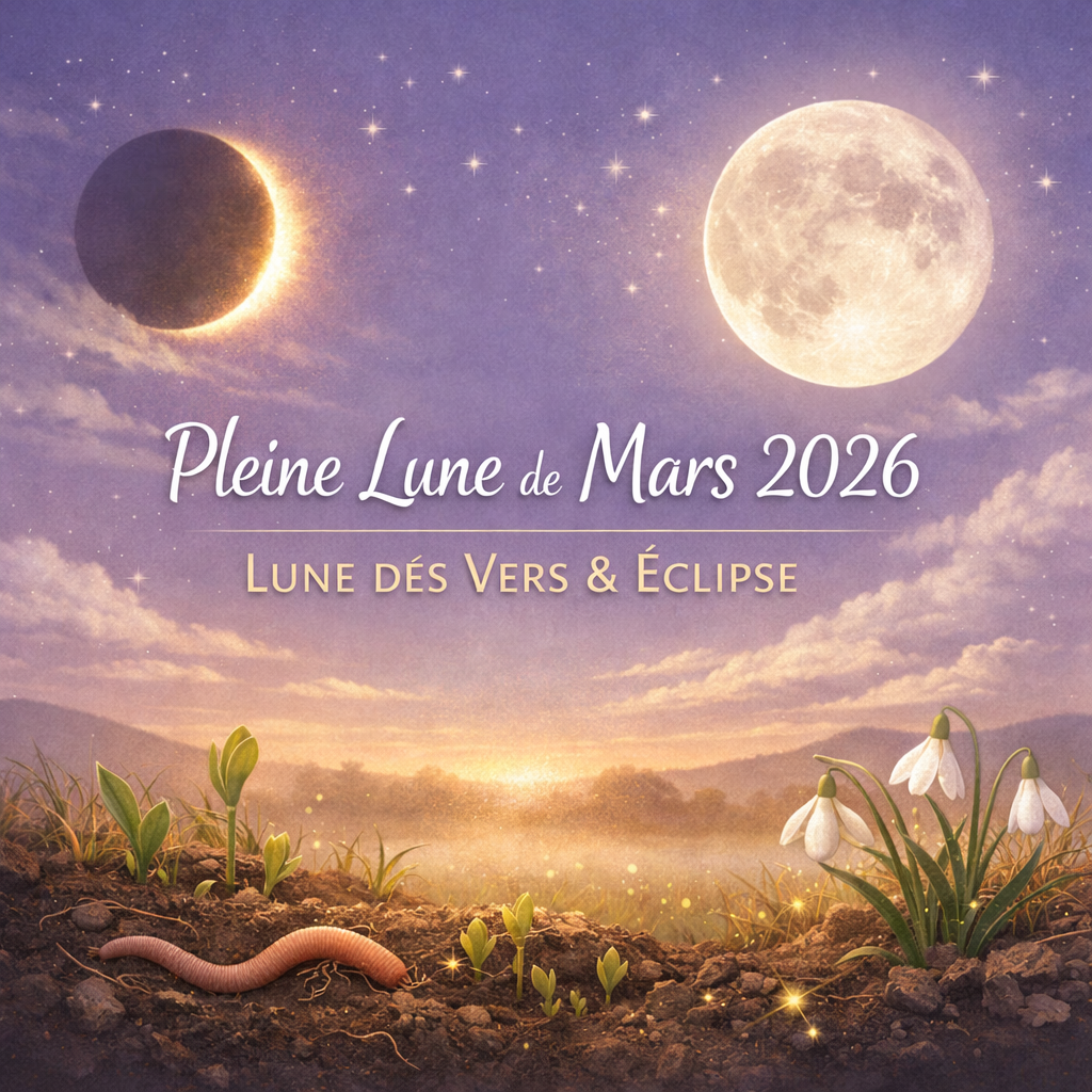 Pleine Lune de Mars 2026 : Lune des Vers, Éclipse et Réveil Émotionnel