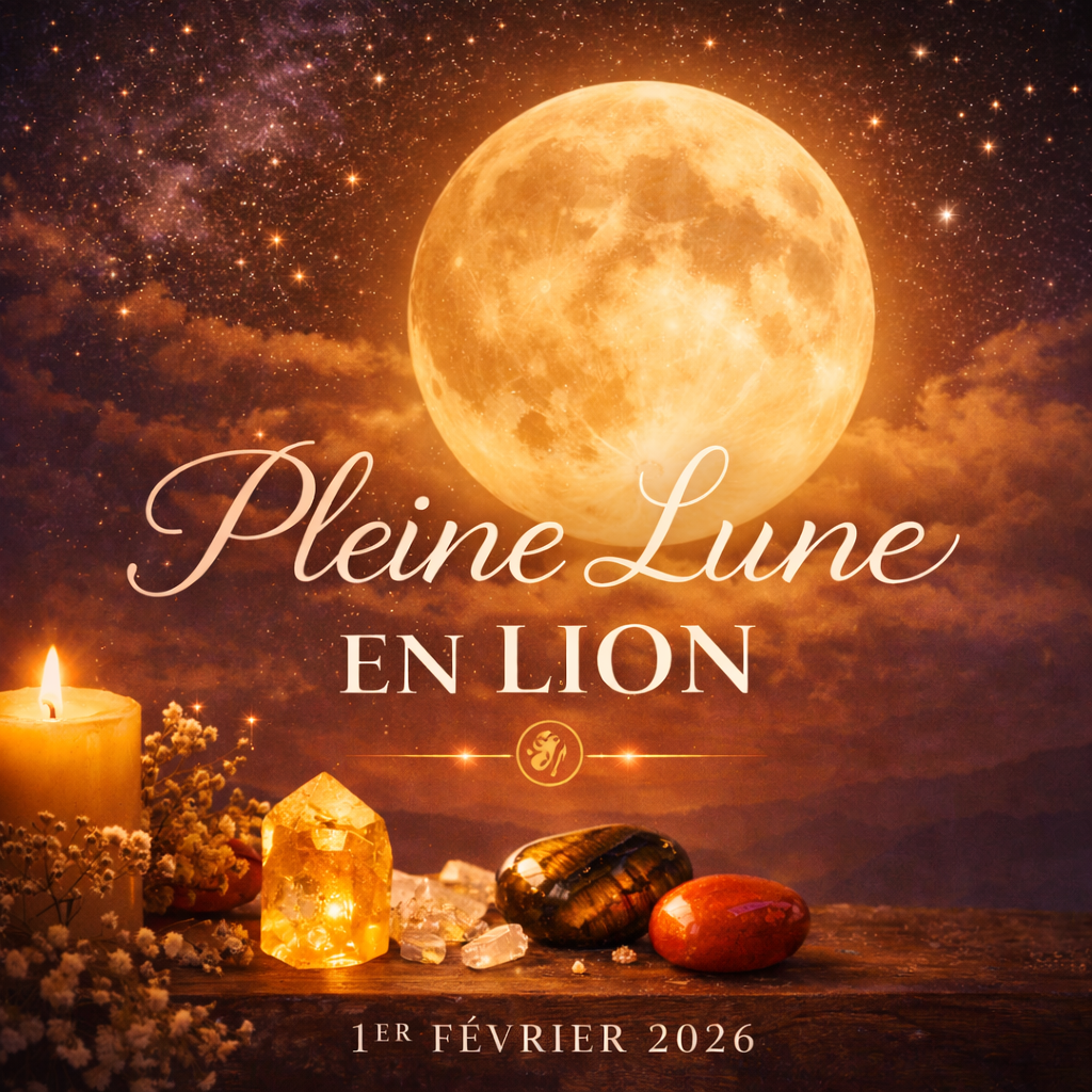 Pleine Lune en Lion : rituels, énergies et pierres pour rayonner pleinement