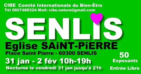 SALON BIEN-ÊTRE & BIO Senlis (60) 31/01 & 1 et 2 février 2020