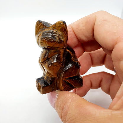 Figurines Amethyste / Obsidienne / Oeil de Tigre / Quartz Rose