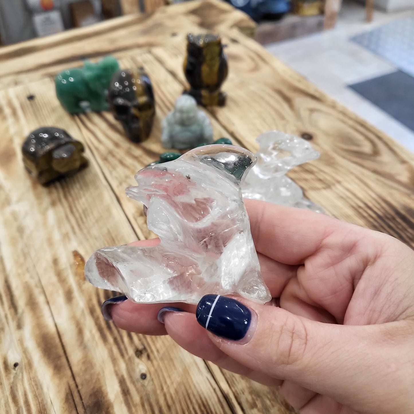 Figurines Amethyste / Obsidienne / Oeil de Tigre / Quartz Rose