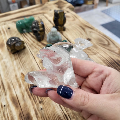 Figurines Amethyste / Obsidienne / Oeil de Tigre / Quartz Rose