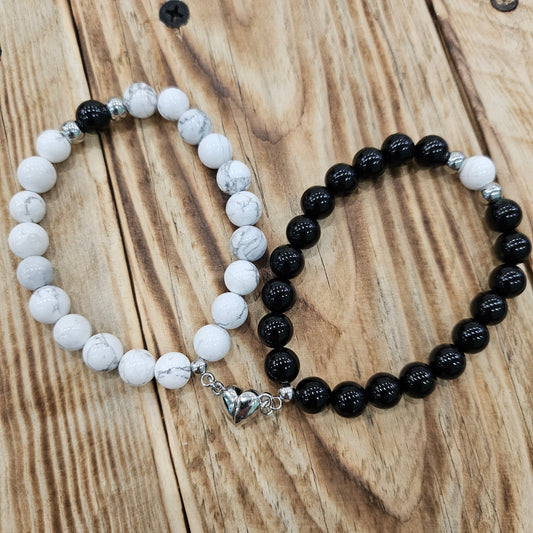 Bracelets Freya Relax - Onyx et Howlite