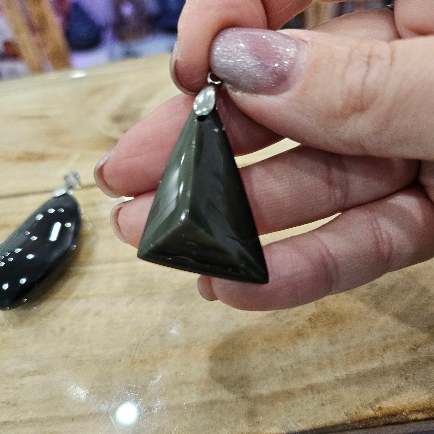 Pendentif Obsidienne Oeil Céleste