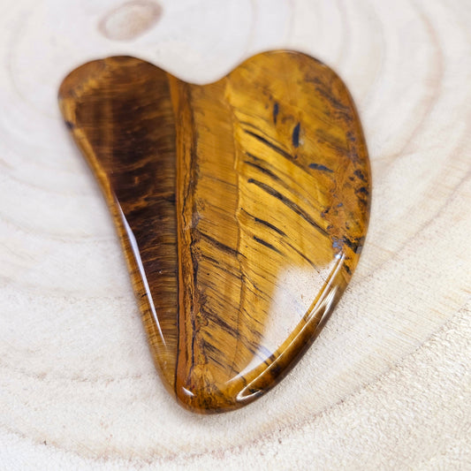 Gua Sha Œil de Tigre & Pointe de Massage Labradorite