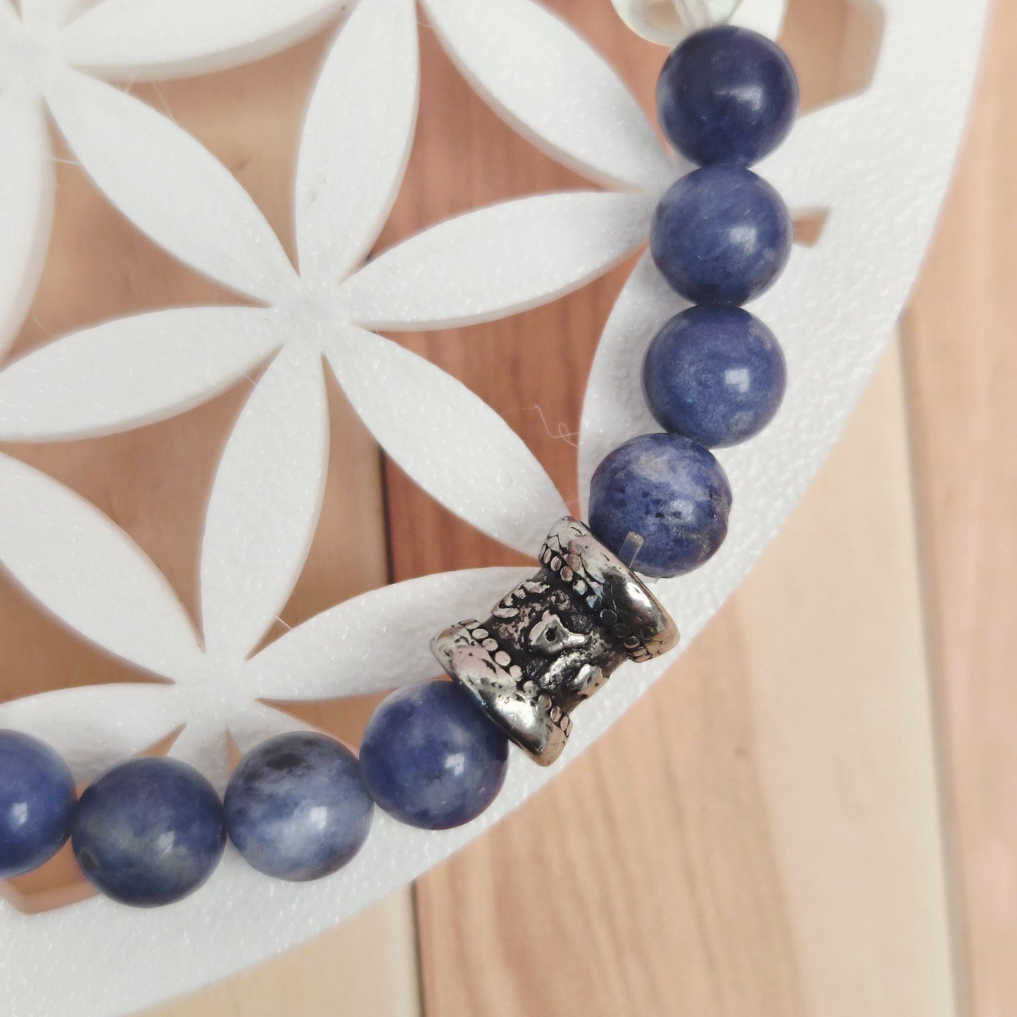 TALISMAN DE LA CLARTÉ / Fluorine Cristal de Roche Sodalite