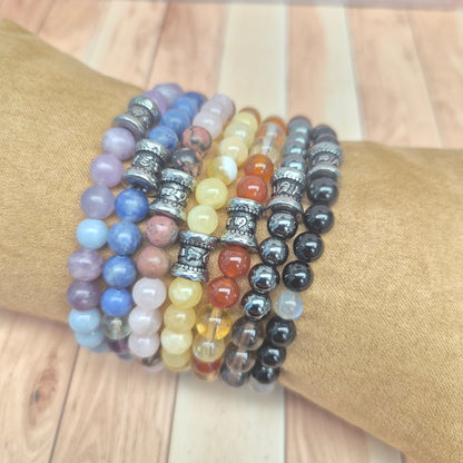 TALISMAN DE LA PROTECTION / Obsidienne Tourmaline Labradorite