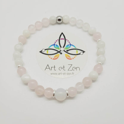 Box Mon Féminin Sacré - Améthyste, Labradorite, Agate Blanche, Quartz Rose, Pierre De Lune