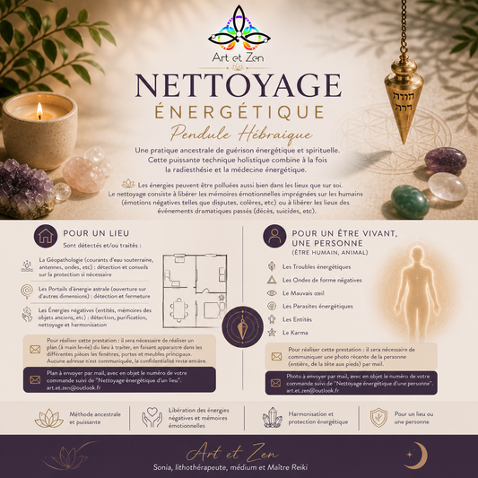 Nettoyage énergétique au pendule hébreux