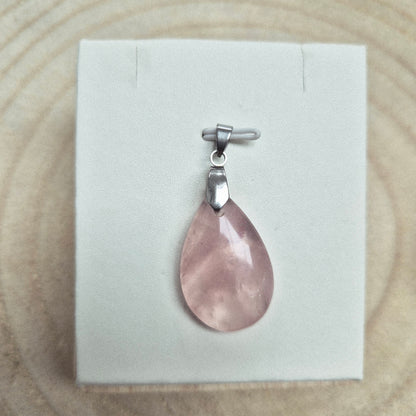 Pendentif Quartz Rose
