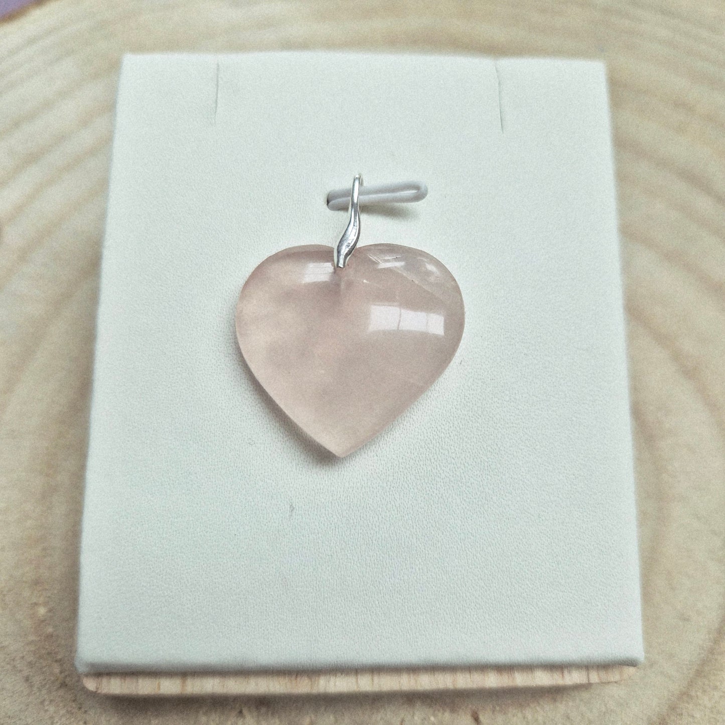 Pendentif Quartz Rose