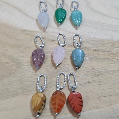 Collier Astéria – Pierres Interchangeables Oeil de tigre / Quartz rose / Agate / Cornaline / Lapis / Labradorite