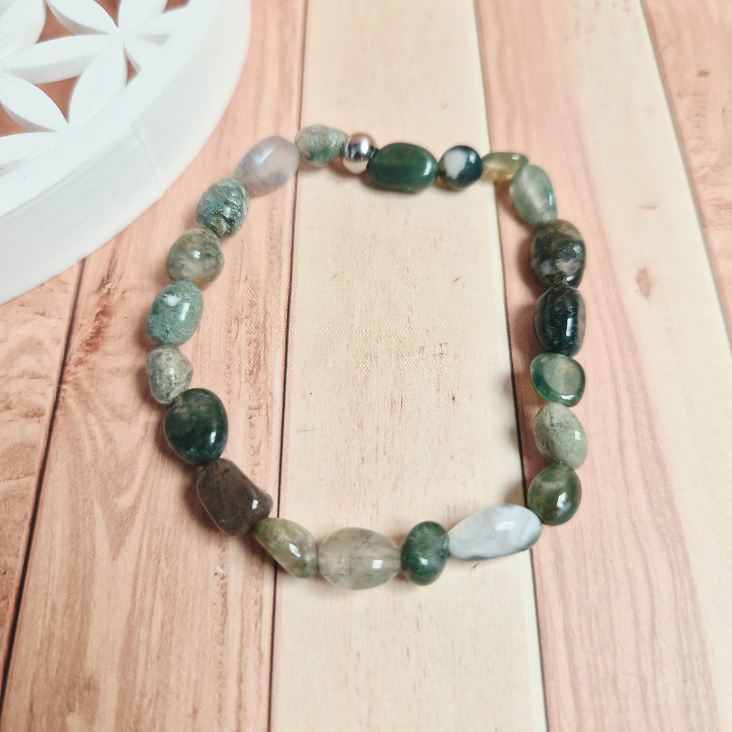 Bracelet Agate Mousse