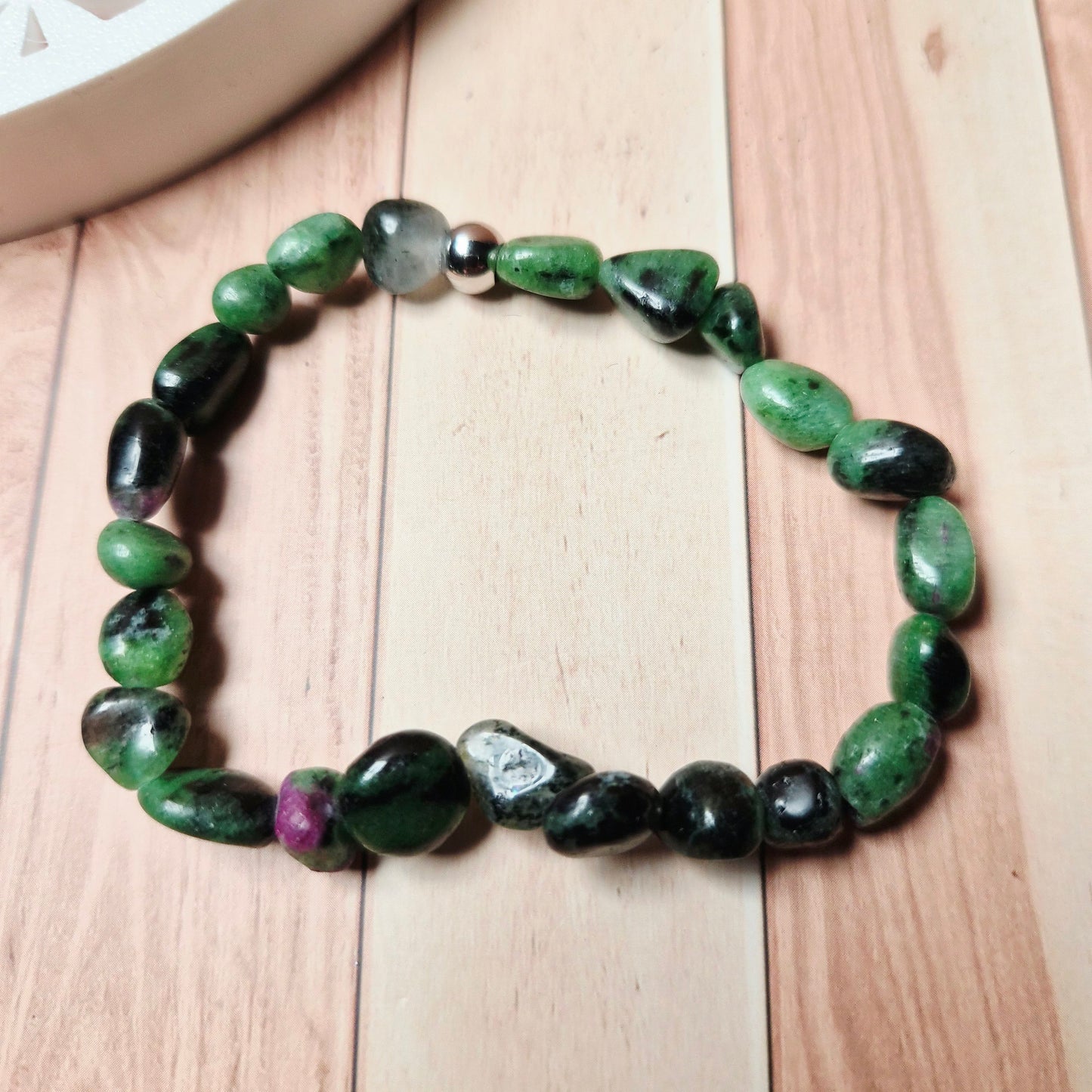 Bracelet Rubis-Zoïsite