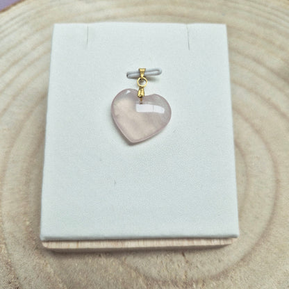 Pendentif Quartz Rose