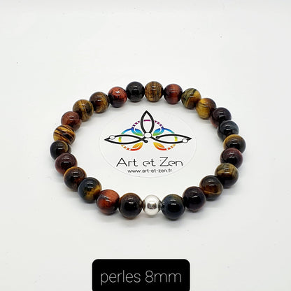 Bracelets Duo Triple Protection Oeil de Tigre - Taureau - Faucon