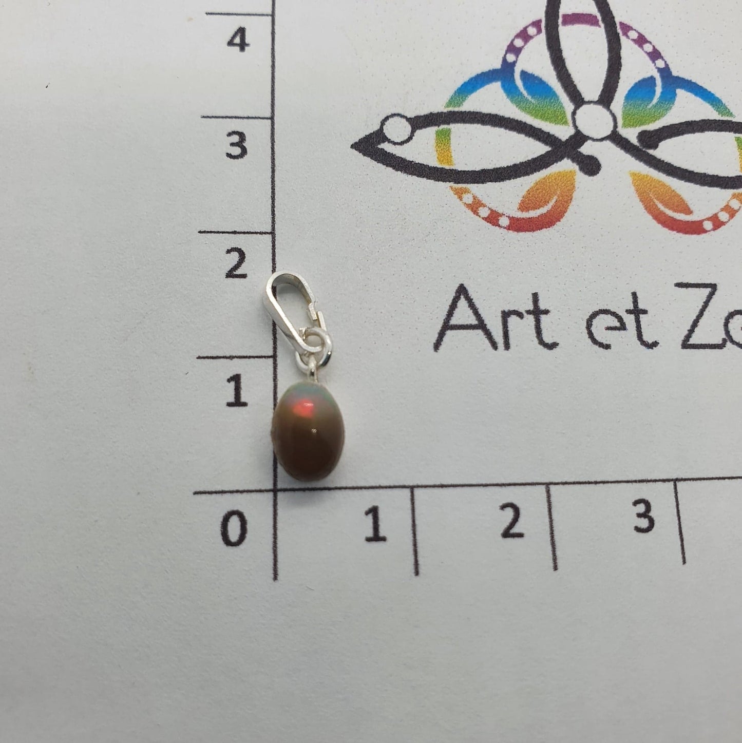 Pendentif Opale Éthiopienne