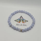 Bracelet Calcédoine Bleue