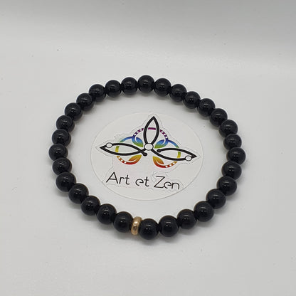 Bracelet Onyx (Agate Noire)