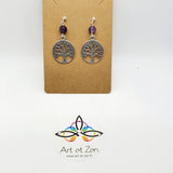 Boucles d'oreilles Améthyste Arbre de Vie
