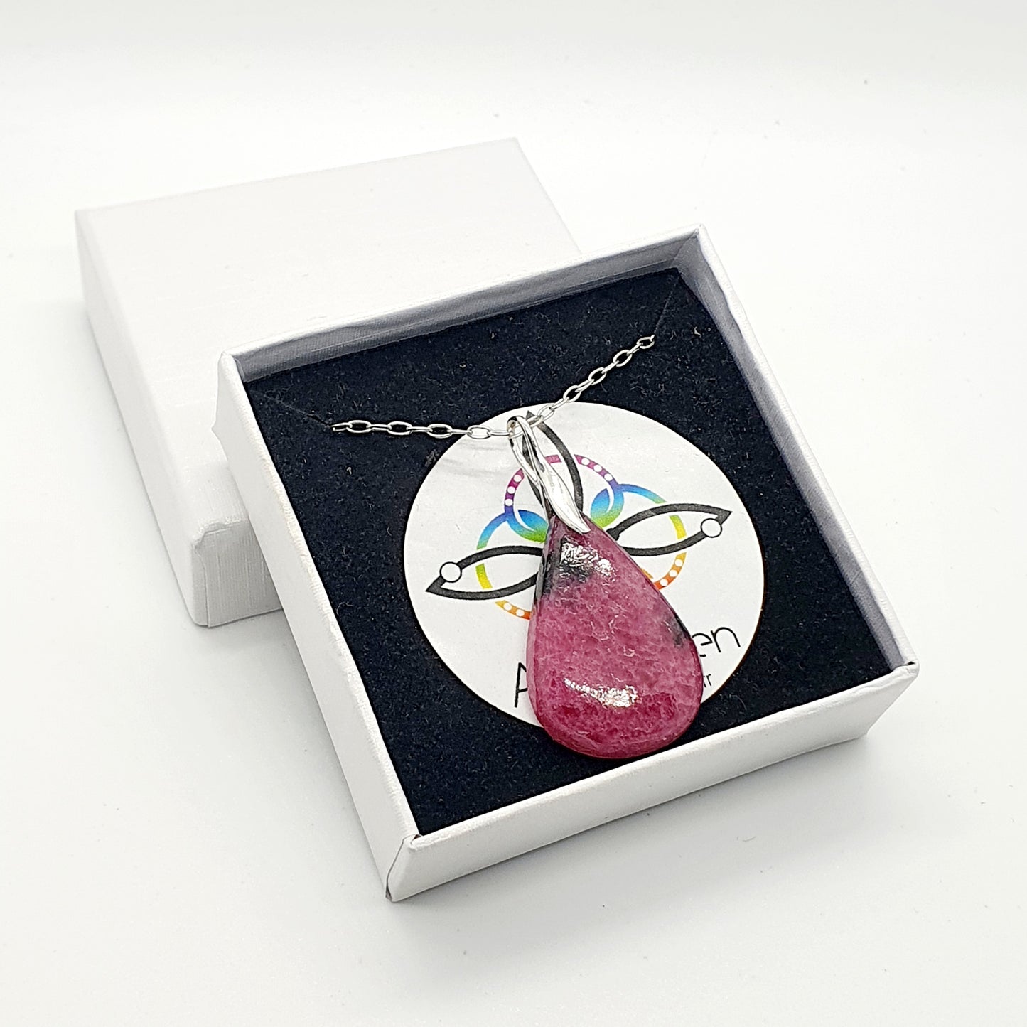 Pendentif Rhodonite