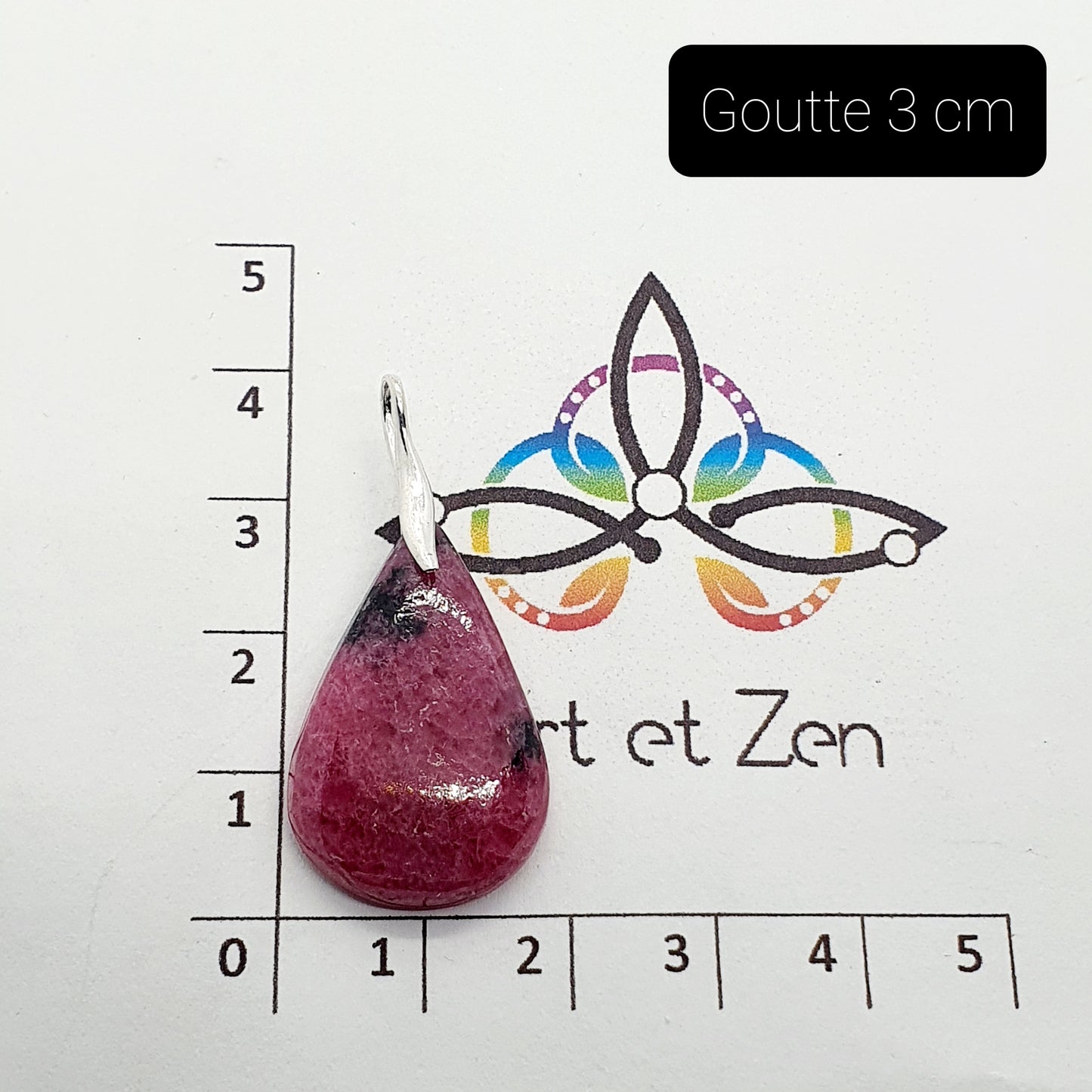 Pendentif Rhodonite