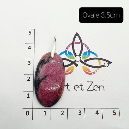 Pendentif Rhodonite