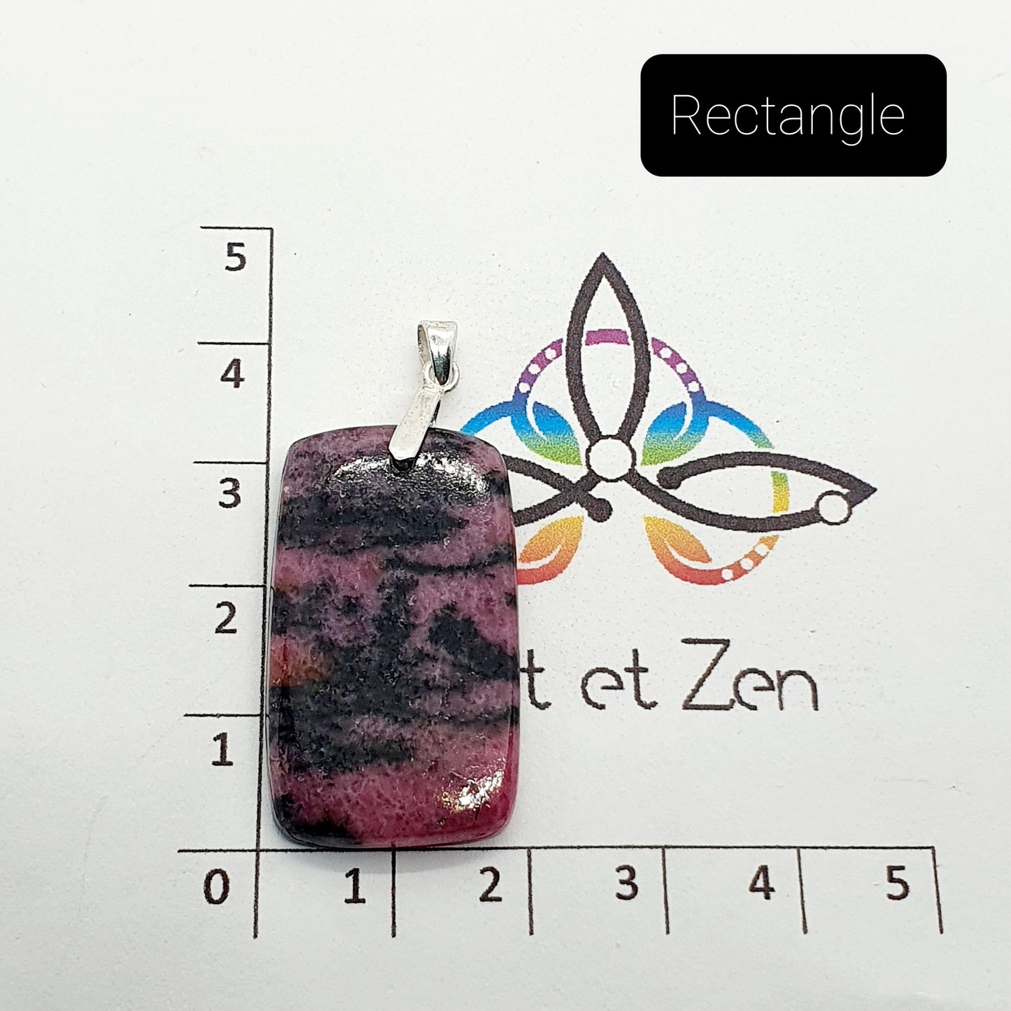 Pendentif Rhodonite