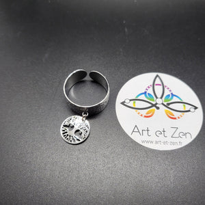 Bague Arbre de vie / Fleur de vie / Lune