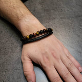 Bracelet Cuir Multi-rang