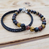 Bracelet Cuir Multi-rang