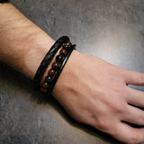 Bracelet Cuir Multi-rang