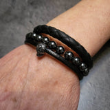 Bracelet Cuir Multi-rang