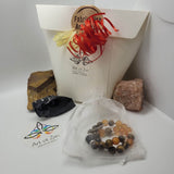 Box Ma Force Intérieure - Œil De Tigre, Pierre De Soleil, Obsidienne, Cornaline, Pierre De Lave