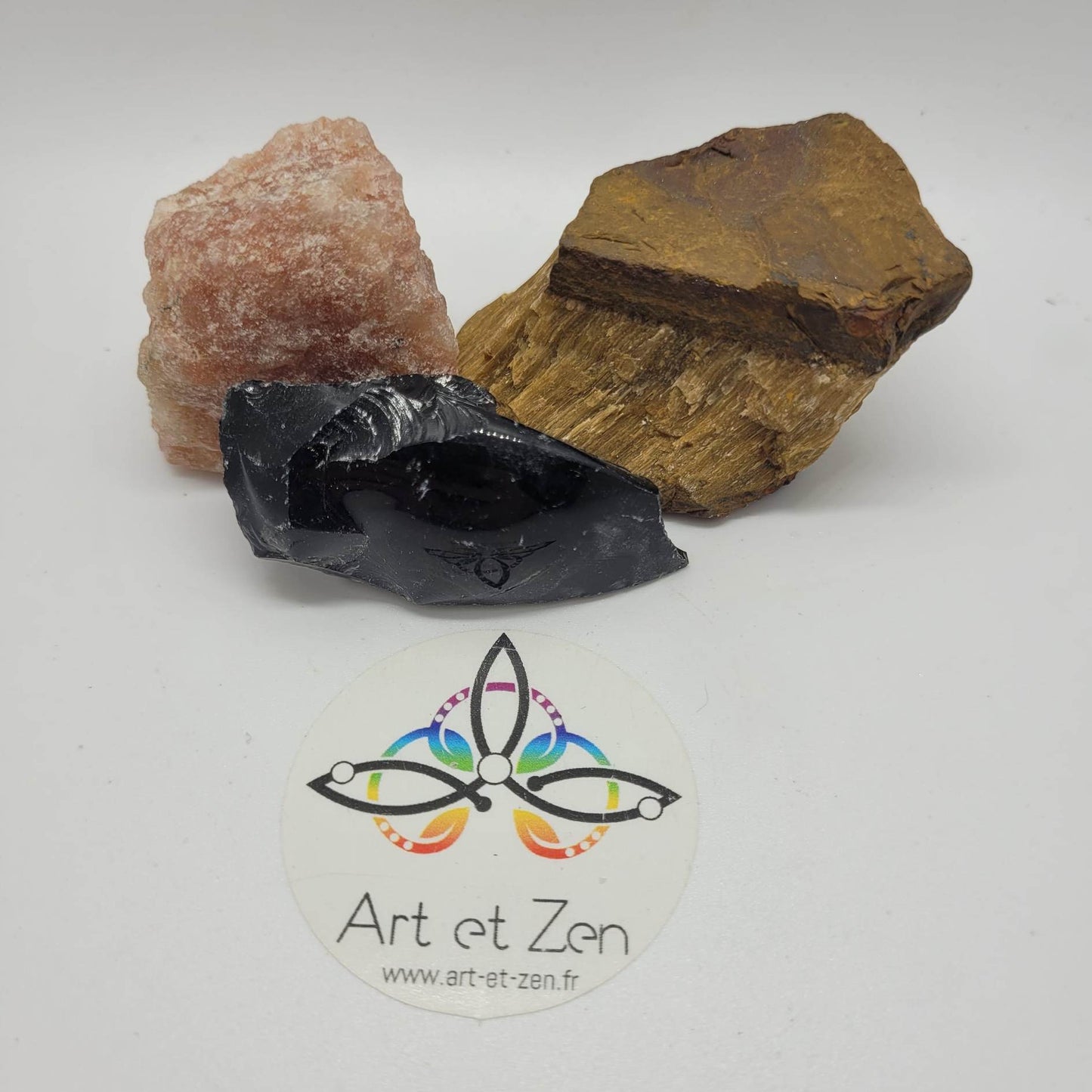 Box Ma Force Intérieure - Œil De Tigre, Pierre De Soleil, Obsidienne, Cornaline, Pierre De Lave